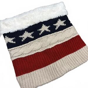 y2k‎ american flag fur skirt or tube top
